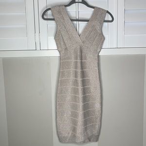 G By Guess Dalton bandage Dress silver XS